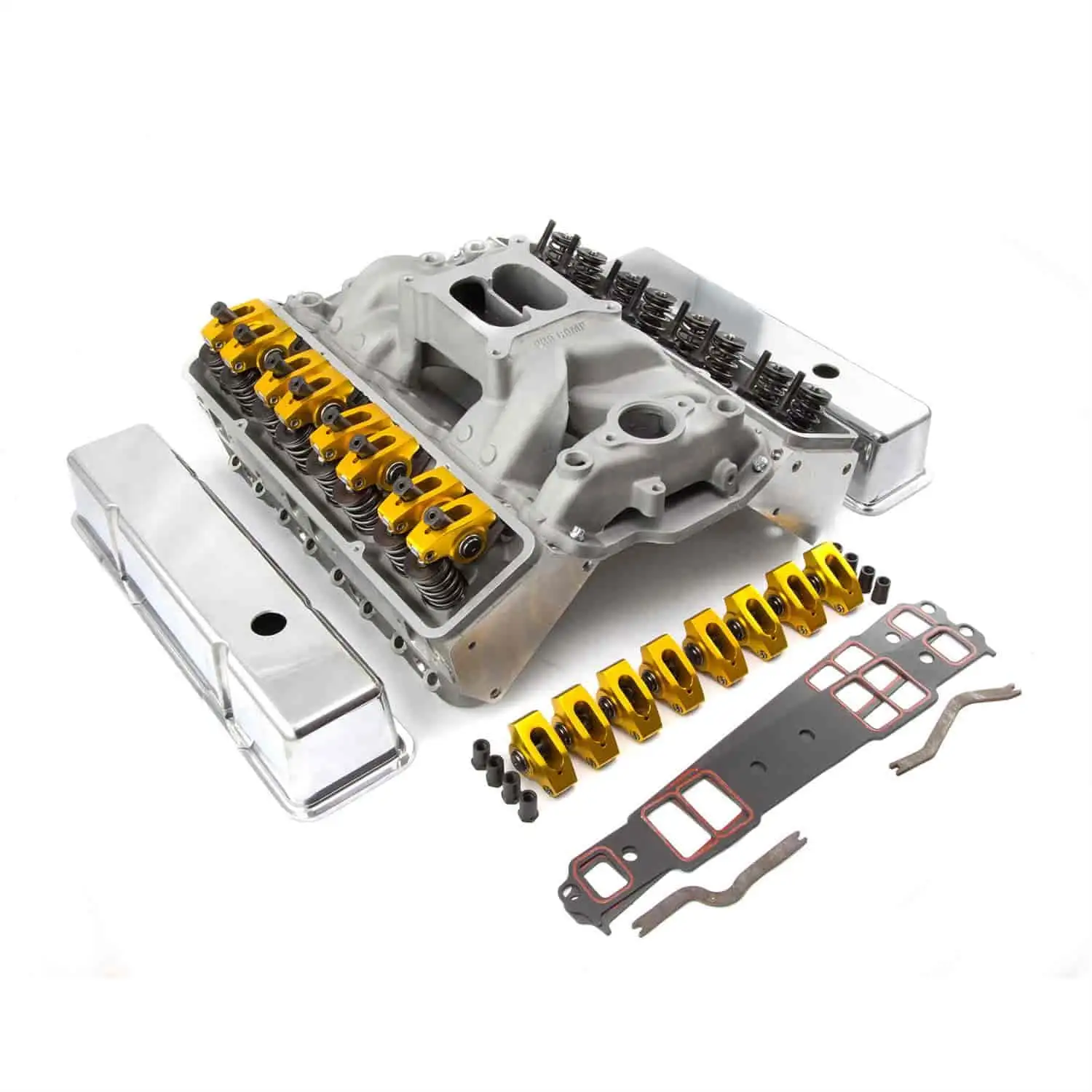 Speedmaster PCE435.1003 Fits Chevy SBC 350 Angle Plug Hyd Roller Cylinder Head Top End Engine Combo Kit